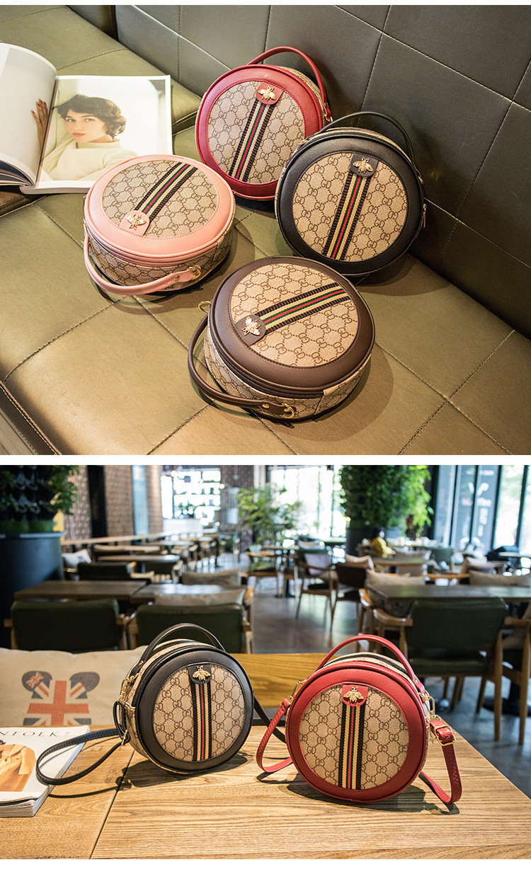 QA-861 - Stylish Round Sling Bag Black