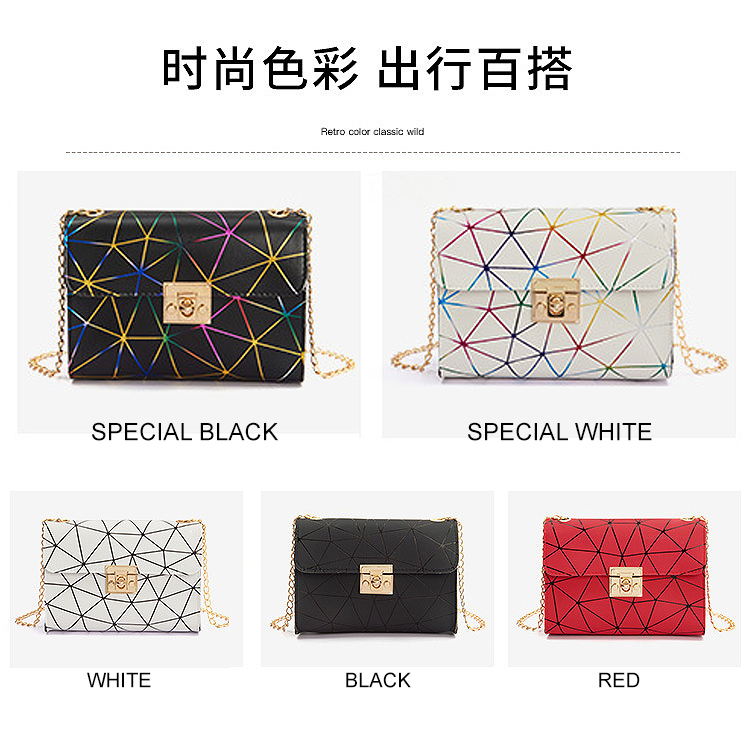 QA-863 - Trendy Line Sling Bag White