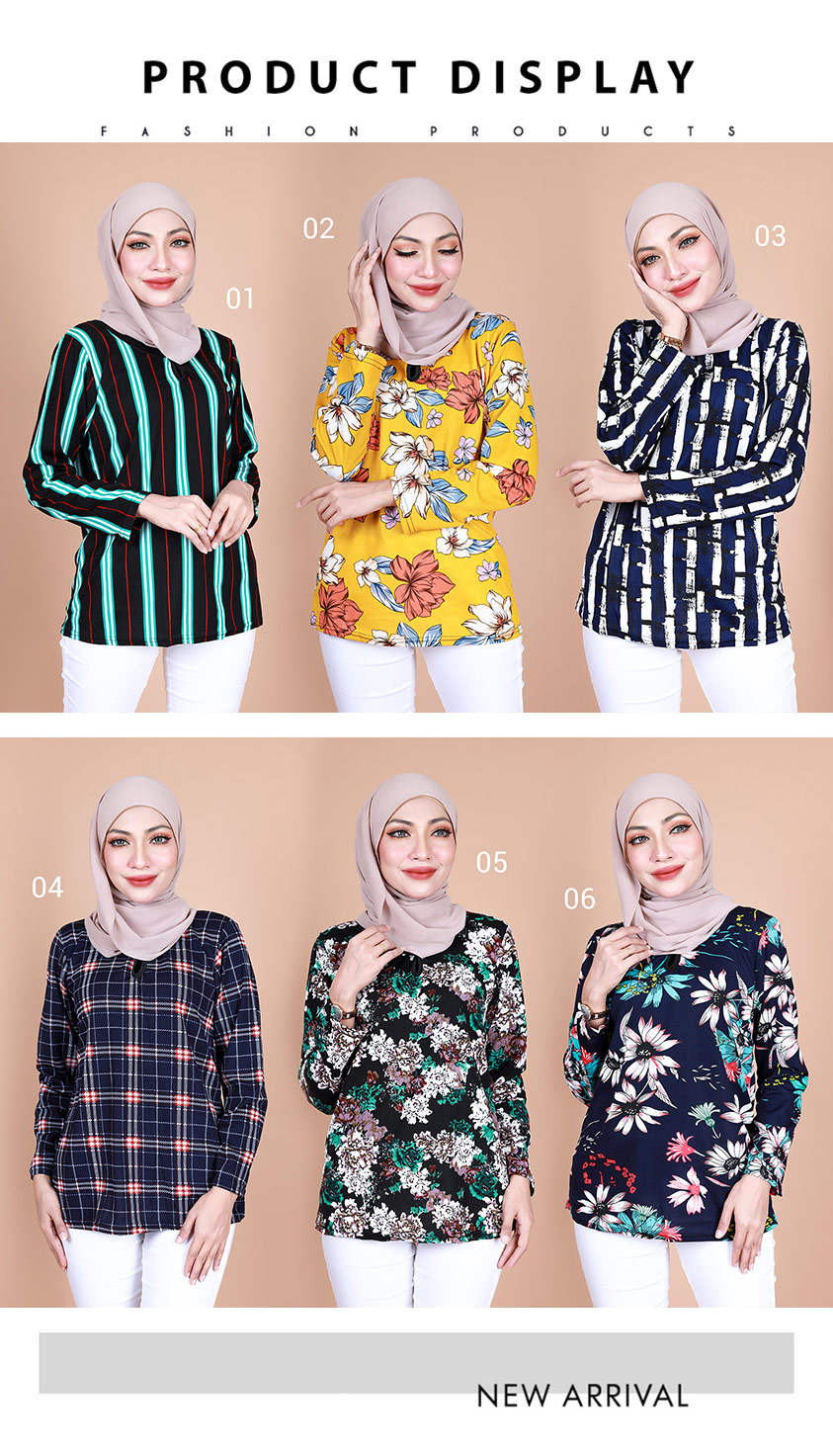QA-875 - Fashion Long Sleeve Blouse 01