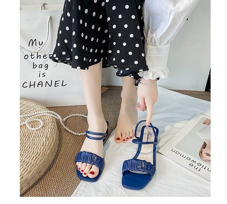 QA-905 Stylish Coupleline Heels Blue