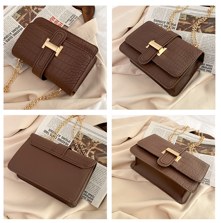 QA-897 Korean Fashion Chain Sling Bag Black