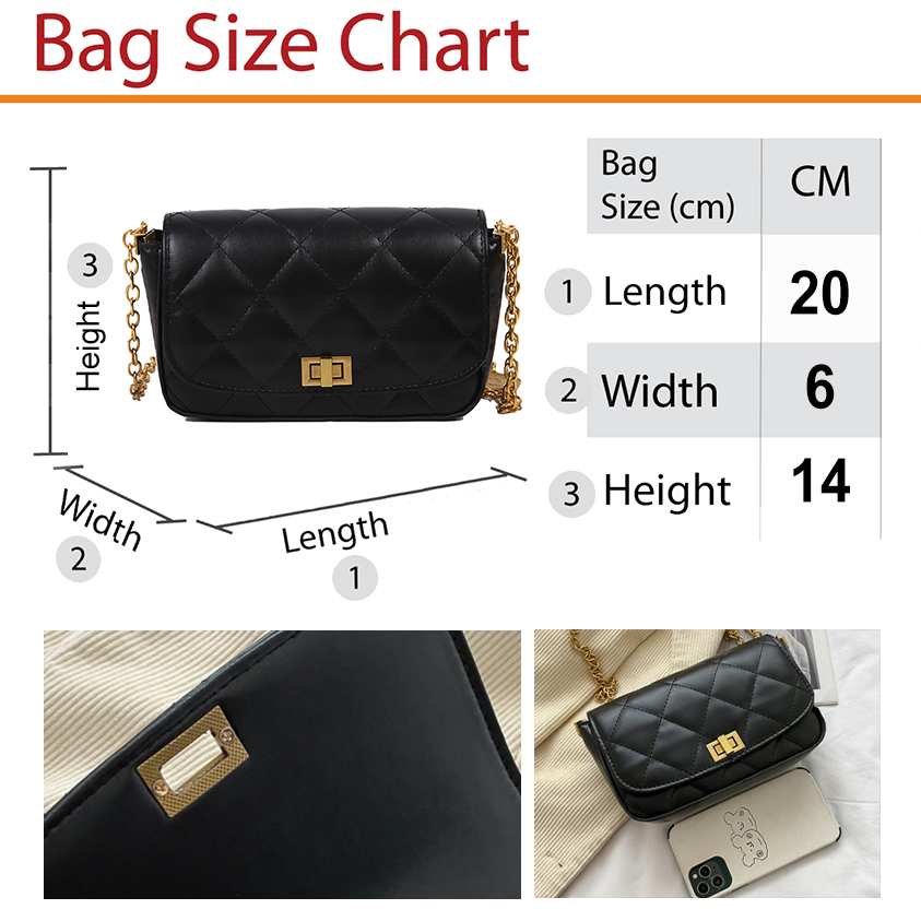 QA-900 Stylish Coco Chan Sling Bag White