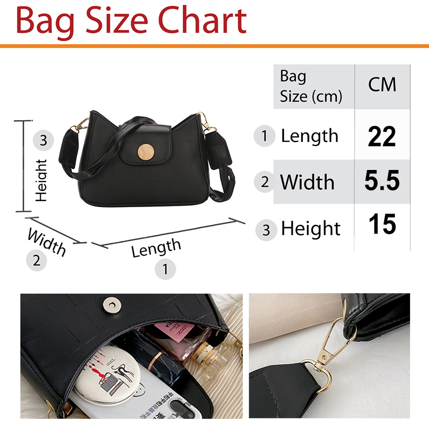 QA-894 Stylish Vintage Shoulder Bag Khaki