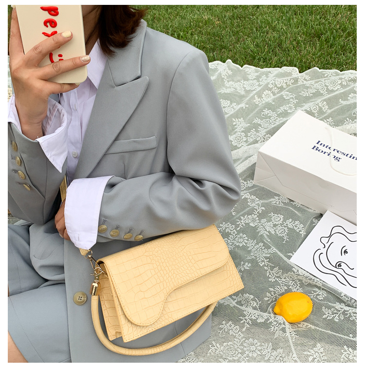 QA-898 Korean Fashion Baguette Sling Bag Yellow