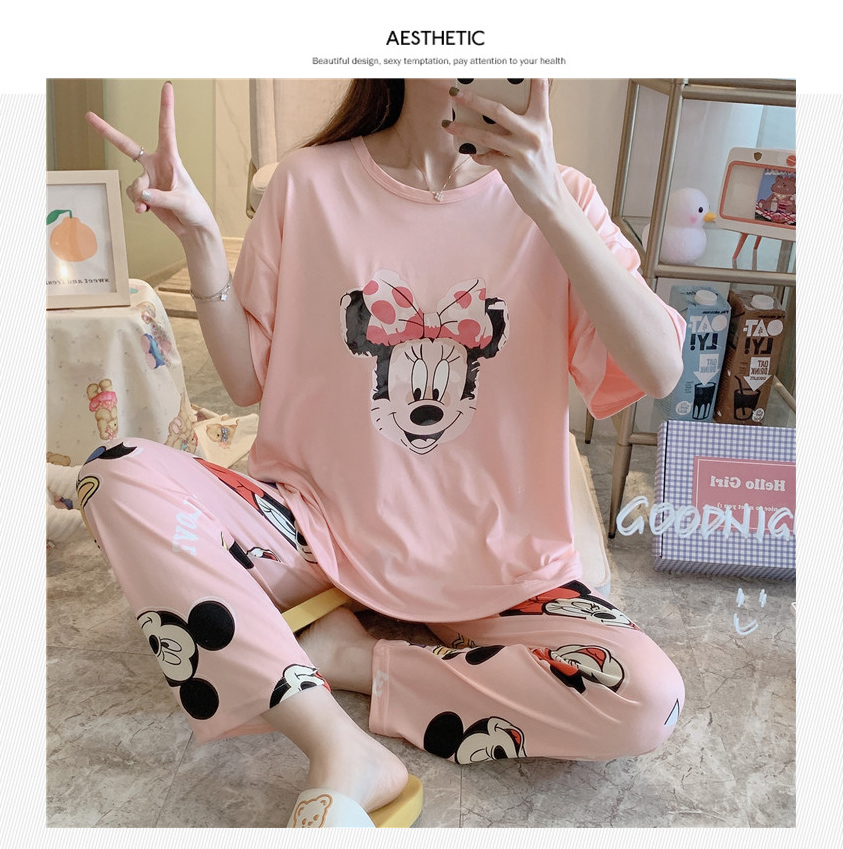 QA-886 Soft Comfy Short Sleeve Pyjamas 02