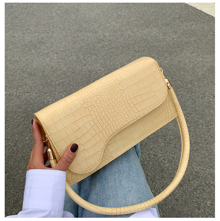 QA-898 Korean Fashion Baguette Sling Bag Yellow